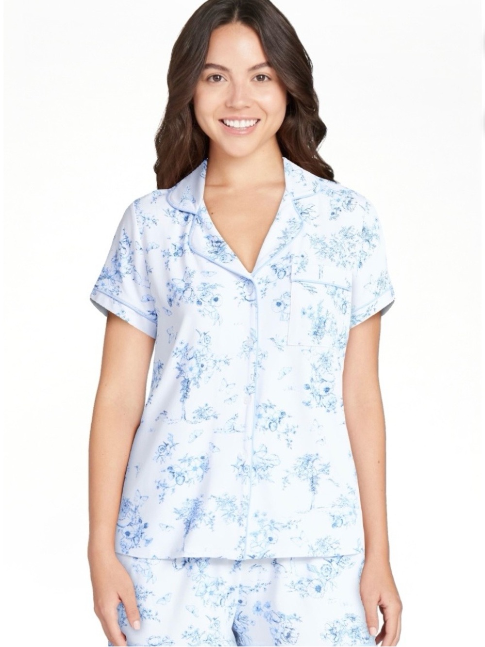 Joyspun Women's Sz L Dreamy Soft Collection Top & Shorts Pajama Set Loungewear